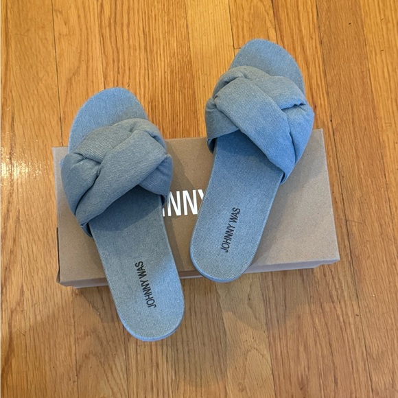 JOHNNY WAS Ojai Sandal in Blue - Women’s Size 9 - New In Box - Picture 4 of 10